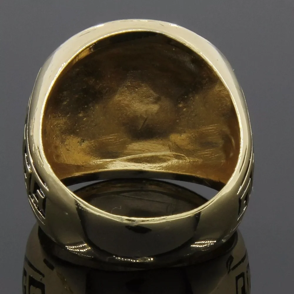 Gold Medusa Head Ring And Rope Bracelet Set NEW - Picture 5 of 5